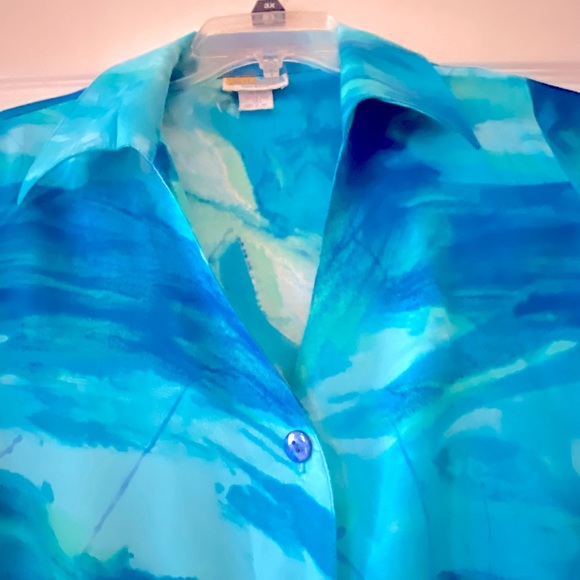 Sea Suns Short Waist Blouse with Tie Bottom - Picture 4 of 7